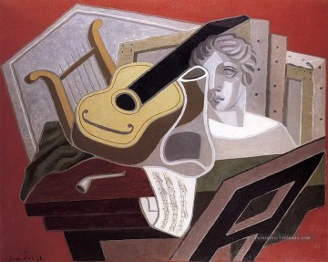 le musicien de la table 1926 Juan Gris Peinture à l'huile